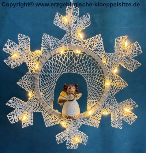 Fensterbild Schneeflocke / window hanger 'snowflake'